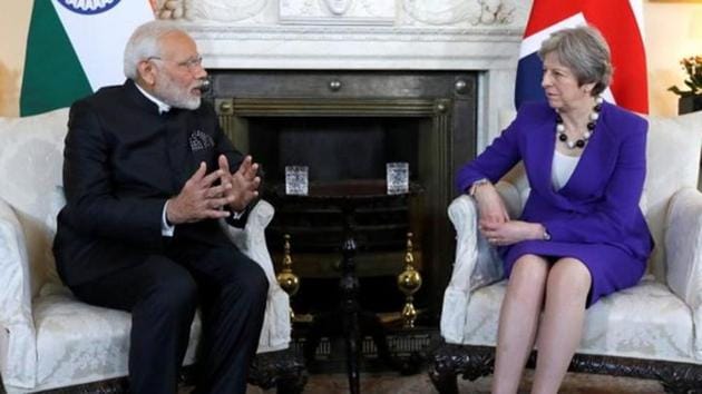 Britain's Prime Minister Theresa May (L) with Narendra Modi (R)(Reuters) Britain's Prime Minister Theresa May (L) with Narendra Modi (R)(Reuters)