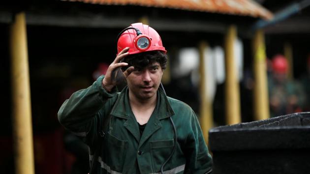 “I always wanted to work at the mine ... It’s a difficult job, but it’s interesting because I learn something new every day,” the 20-year-old said. But he admits few of his young peers share his attitude. “Many of them are unemployed, but still don’t want to work at the mine because they’re either afraid or lazy.” (David Mdzinarishvili / REUTERS)