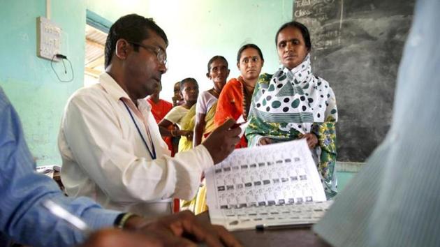 The BJP also attacked the Aam Aadmi Party (AAP) for levelling false allegations against it regarding the deletion of 30 lakh voters from the list in the national capital. (HT file photo) The BJP also attacked the Aam Aadmi Party (AAP) for levelling false allegations against it regarding the deletion of 30 lakh voters from the list in the national capital. (HT file photo)