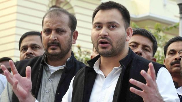 Patna: Rashtriya Janata Dal (RJD) leader Tejashwi Yadav appeal in the Patna High Court against the eviction order. (PTI) Patna: Rashtriya Janata Dal (RJD) leader Tejashwi Yadav appeal in the Patna High Court against the eviction order. (PTI)