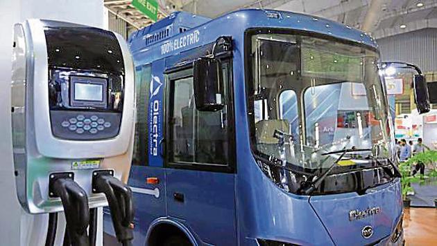 Each electric bus will cost <span class='webrupee'>₹</span>1.25 crore(HT/PHOTO)