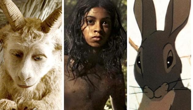 Stills from Where the Wild Things Are, Mowgli: Legend of the Jungle and Watership Down - all guaranteed to put you in an odd mood.