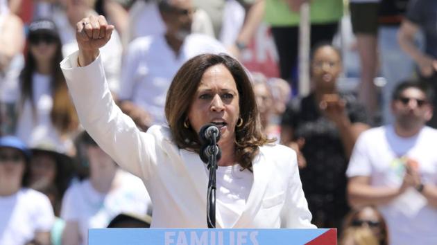 It took five more years for Harris, who was raised by her Tamilian mother Shyamala, who was separated from her Jamaican-origin father Donald Harris, to get some national face time(Willy Sanjuan/Invision/AP)