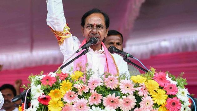 The TRS led by caretaker chief minister K Chandrasekhar Rao dissolved the assembly about eight months ahead of schedule in the hope of taking opposition parties by surprise.(PTI/File Photo)