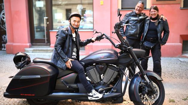 Afghan migrant Ali Mohammad Rezaie poses on the motorbike of his German friends Chris and Jochen in Berlin, Germany. Rezaie doesn’t celebrate his birthday because his parents never noted the date he was born. Yet he knows exactly when he arrived in Berlin to seek asylum: October 15, 2015. That day changed his life. (Hannibal Hanschke / REUTERS) Afghan migrant Ali Mohammad Rezaie poses on the motorbike of his German friends Chris and Jochen in Berlin, Germany. Rezaie doesn’t celebrate his birthday because his parents never noted the date he was born. Yet he knows exactly when he arrived in Berlin to seek asylum: October 15, 2015. That day changed his life. (Hannibal Hanschke / REUTERS)