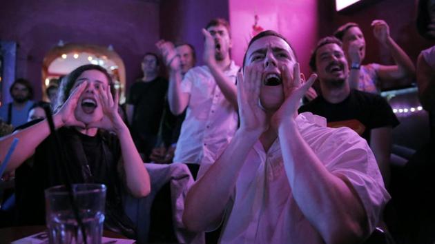Visitors at Silverfuture club cheer during a show by Haidar Darwish. “Now, many people ask me when and where my performances take place so they can come. Not to brag about it,” he said. Sexual freedom was not the main reason he left Syria in 2016 - the country is at war, after all - but it represents a discovery he would not trade. (Alessia Cocca / REUTERS) Visitors at Silverfuture club cheer during a show by Haidar Darwish. “Now, many people ask me when and where my performances take place so they can come. Not to brag about it,” he said. Sexual freedom was not the main reason he left Syria in 2016 - the country is at war, after all - but it represents a discovery he would not trade. (Alessia Cocca / REUTERS)