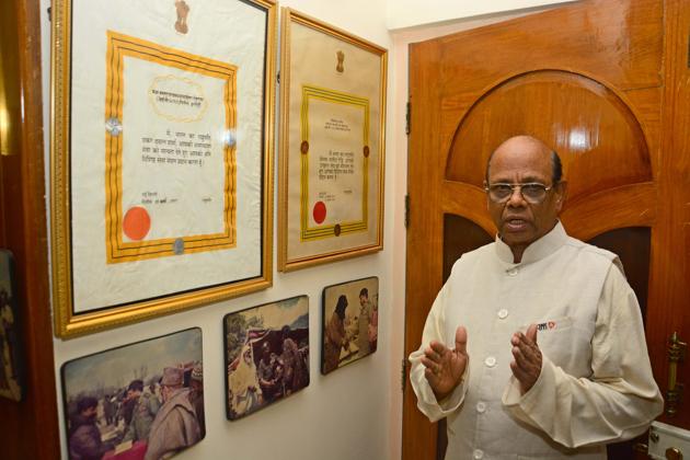 LT Gen DB Shekatkar(Shankar Narayan/HT PHOTO)