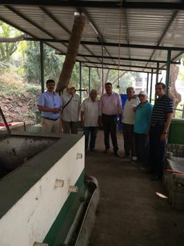 (From right) Ravi Kalloor, member of the Mahindra Nagar Colony Managing Committee and Krishna Harihar Nabar, secretary of the committee. (HT PHOTO) (From right) Ravi Kalloor, member of the Mahindra Nagar Colony Managing Committee and Krishna Harihar Nabar, secretary of the committee. (HT PHOTO)