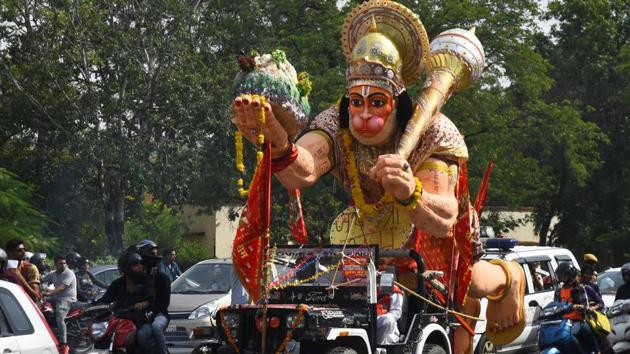 A Dalit teen in Madhya Pradesh has been arrested for posting an allegedly derogatory photo of Lord Hanuman on his WhatsApp account (File Photo)(HT)