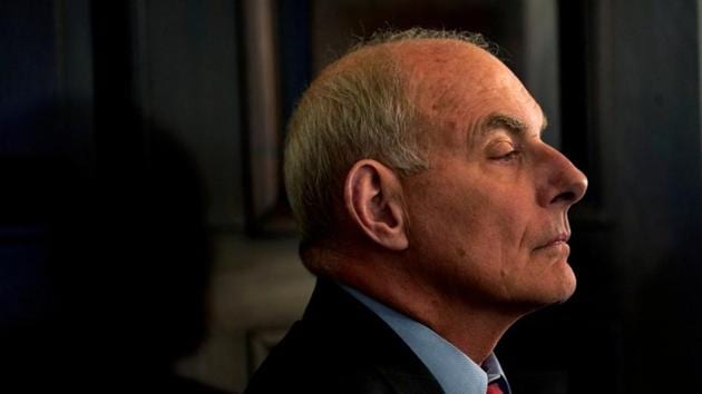 White House Chief of Staff John Kelly will step down by the end of this year, US President Donald Trump has said, confirming that he will announce a replacement “over the next day or two”.(Reuters)