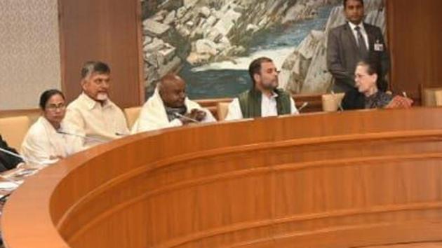Congress president Rahul Gandhi with other opposition parties leaders during meeting at Parliament House annexe in New Delhi on December 12. (HT Photo/Arvind Yadav) Congress president Rahul Gandhi with other opposition parties leaders during meeting at Parliament House annexe in New Delhi on December 12. (HT Photo/Arvind Yadav)