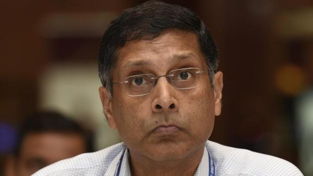 Former chief economic adviser Arvind Subramanian on Sunday warned the Indian economy was in for a slowdown for some time as agriculture and financial system were under stress.(HT File Photo)