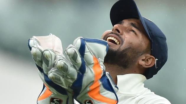 India's wicket-keeper Rishabh Pant took 11 catches in the Adelaide Test.(AFP)