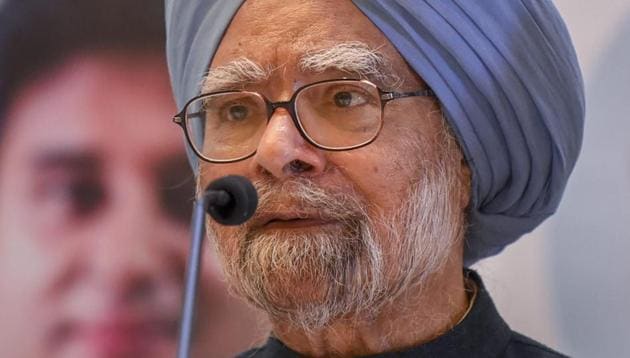 Former prime minister Manmohan Singh alleged Monday the BJP-led central government was taking the country towards a “wrong path” and the nation’s freedom could be under threat due to its actions.(PTI File Photo) Former prime minister Manmohan Singh alleged Monday the BJP-led central government was taking the country towards a “wrong path” and the nation’s freedom could be under threat due to its actions.(PTI File Photo)