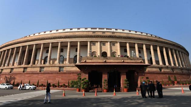 The Winter Session of Parliament beginning Tuesday is likely to witness a united opposition piling up pressure on the government on a plethora of issues like the exit of the RBI Governor, rumblings in the CBI and Rafale deal, while parties like Shiv Sena are set to make a renewed pitch for Ram temple in Ayodhya.(HT File PHOTO)