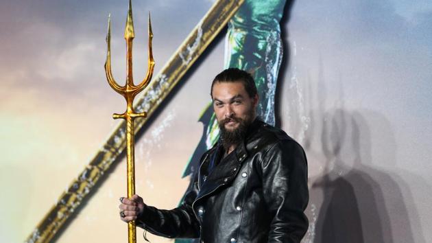 Actor Jason Momoa attends the world premiere of Aquaman in London, Britain.(REUTERS)