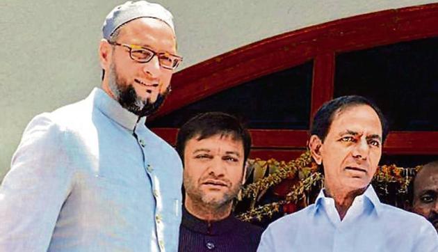 AIMIM president Asaduddin Owaisi has reiterated his support for TRS chief K Chandrasekhar Rao (File Photo) AIMIM president Asaduddin Owaisi has reiterated his support for TRS chief K Chandrasekhar Rao (File Photo)