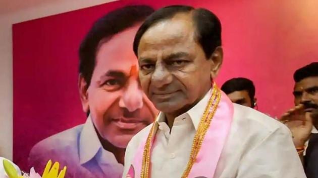 Telangana CM K Chandrasekhar Rao was the first chief minister from a non-NDA party to openly support PM Narendra Modi’s “one nation, one poll” call.(PTI File Photo)