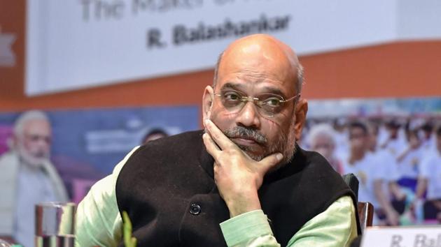 BJP President Amit Shah said Modi has displayed firmness and given a new model of governance without diluting the democracy. (PTI) BJP President Amit Shah said Modi has displayed firmness and given a new model of governance without diluting the democracy. (PTI)