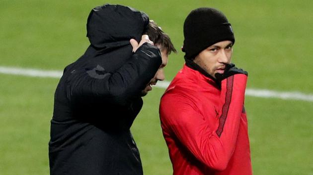 Paris St Germain's Neymar in a training session. (REUTERS) Paris St Germain's Neymar in a training session. (REUTERS)