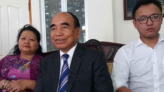 Mizo National Front president Zoramthanga is set to reurn as Mizoram CM(HT Photo)