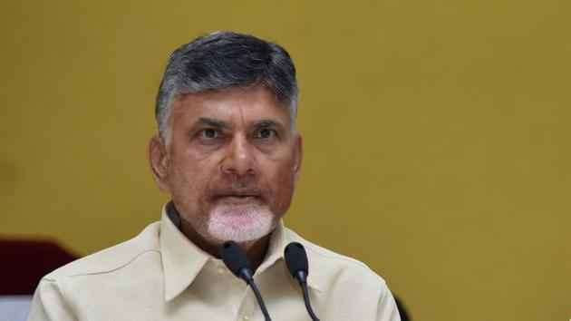 Andhra Pradesh chief minister N Chandrababu Naidu in Amravati November 10.(PTI Photo)