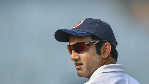 New Delhi: Delhi cricketer Gautam Gambhir during the Ranji Trophy group league match between Delhi and Andhra at Feroz Shah Kotla Ground.(AP)