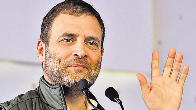 If Congress had lost, Rahul Gandhi would have been blamed. Now it’s only fair the credit should also be his.(Keshav Singh/Hindustan Times) If Congress had lost, Rahul Gandhi would have been blamed. Now it’s only fair the credit should also be his.(Keshav Singh/Hindustan Times)