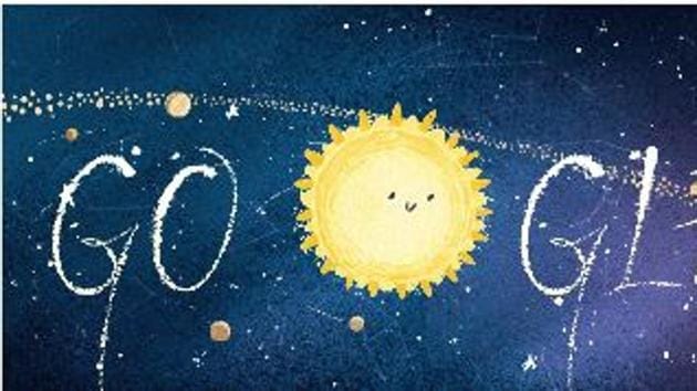 Google has made a Doodle just to make you aware of what a celestial show you could miss if you do not look up at the sky at the right time.(Google)
