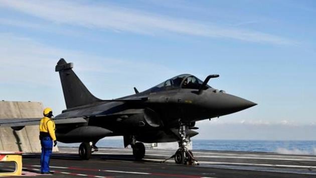 A French fighter jet Rafale prepares to take off. (REUTERS FILE PHOTO) A French fighter jet Rafale prepares to take off. (REUTERS FILE PHOTO)