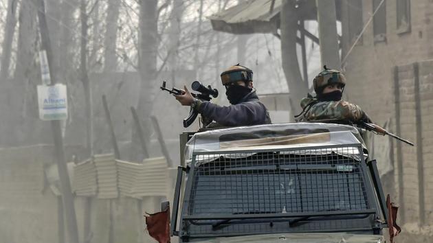 The Army on Thursday said that two militants were killed in an overnight encounter with security forces in Baramulla district of Jammu and Kashmir. A cordon and search operation had been launched in Sopore’s Brath Kalan area on Wednesday evening following information about the presence of militants there, an Army official said. (S Irfan / PTI File) The Army on Thursday said that two militants were killed in an overnight encounter with security forces in Baramulla district of Jammu and Kashmir. A cordon and search operation had been launched in Sopore’s Brath Kalan area on Wednesday evening following information about the presence of militants there, an Army official said. (S Irfan / PTI File)