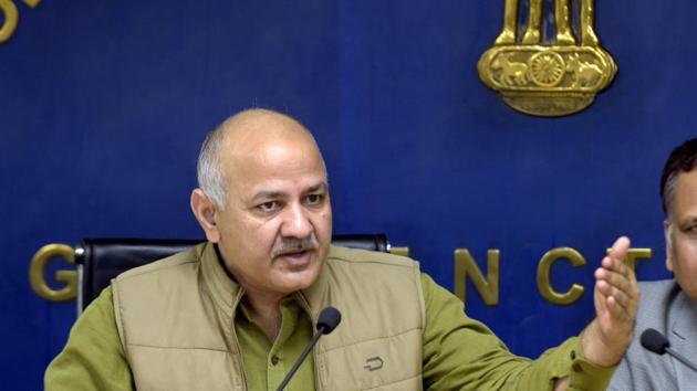 Delhi deputy chief minister Manish Sisodia addresses media about the renovation works. (Sushil Kumar/HT PHOTO) Delhi deputy chief minister Manish Sisodia addresses media about the renovation works. (Sushil Kumar/HT PHOTO)