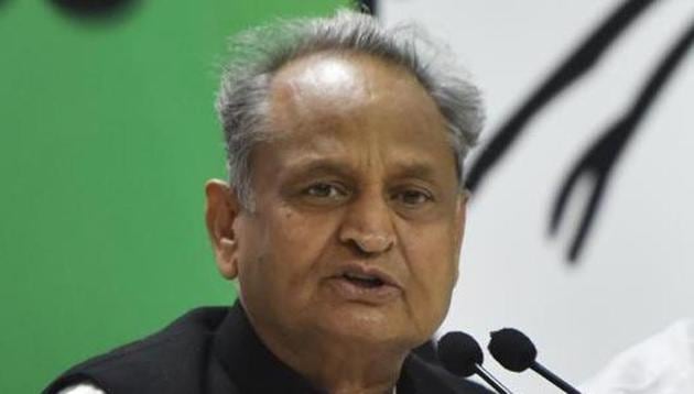 Assembly elections 2018: Senior Congress leaders Ashok Gehlot was first elected to Parliament in 1980 and won the Lok Sabha elections four more times.(Vipin Kumar/HT PHOTO)