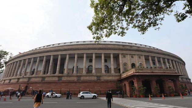 The Lok Sabha was adjourned Wednesday without transacting much business, the Rajya Sabha had passed a bill amid noisy scenes.(Sonu Mehta/HT PHOTO)