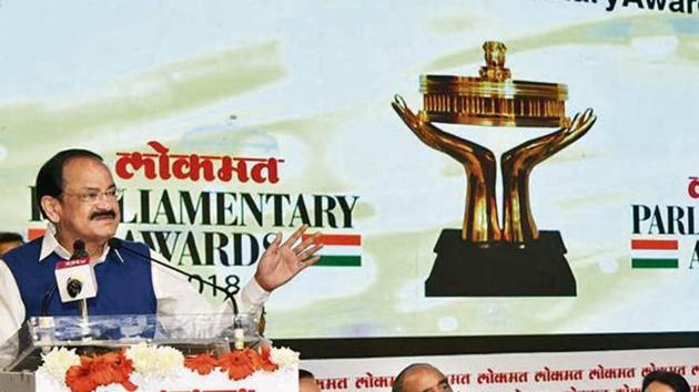 Vice President M Venkaiah Naidu on Thursday suggested that political parties should come up with a code of conduct. (HT Photo) Vice President M Venkaiah Naidu on Thursday suggested that political parties should come up with a code of conduct. (HT Photo)