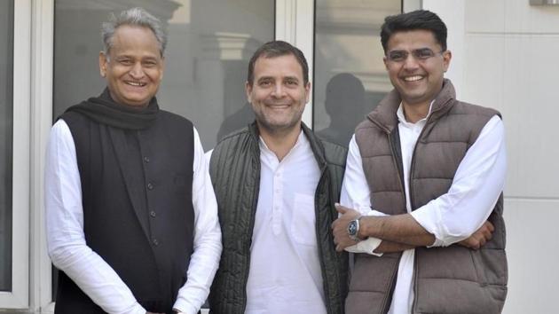 Congress president Rahul Gandhi tweeted this photo on Friday with the caption, “The united colours of Rajasthan!” (Twitter) Congress president Rahul Gandhi tweeted this photo on Friday with the caption, “The united colours of Rajasthan!” (Twitter)
