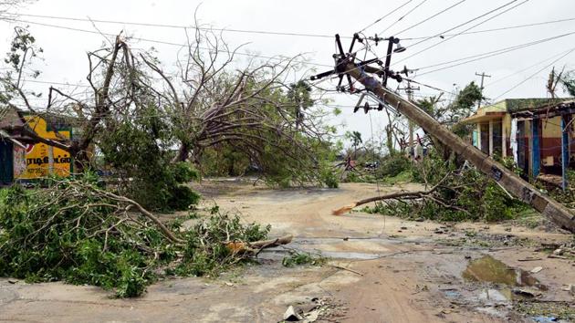 Cyclone Gaja had last month claimed 45 lives in south India. (HT File Photo) Cyclone Gaja had last month claimed 45 lives in south India. (HT File Photo)