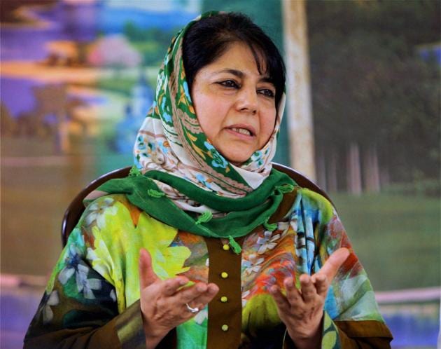 Jammu and Kashmir Peoples Deomocratic Party (PDP) president Mehbooba Mufti addresses a press confrence in Srinagar. (PTI File Photo) Jammu and Kashmir Peoples Deomocratic Party (PDP) president Mehbooba Mufti addresses a press confrence in Srinagar. (PTI File Photo)
