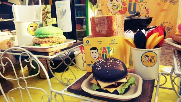 Black bean burger that you can munch on