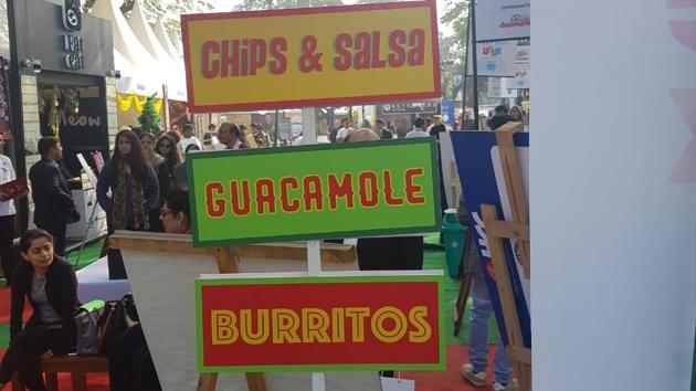 The Mexican food stall and all that you can choose from!