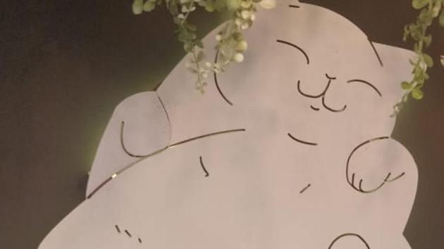 The happy cat sitting on Fat Cat’s wall at HT Palate Fest 2018