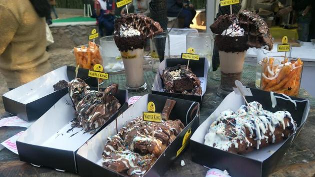 Calories don’t count on the weekend, go all out and enjoy these sinful waffles and other treats!