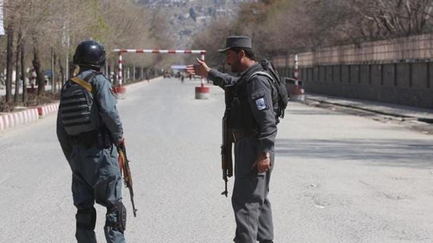 Police patrol the streets after a suicide attack in Kabul on March 21. (AP File Photo/Representative image) Police patrol the streets after a suicide attack in Kabul on March 21. (AP File Photo/Representative image)