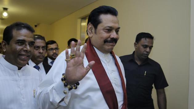 Mahinda Rajapaksa, who was appointed as Sri Lanka’s Prime Minister by President Maithripala Sirisena in a controversial move, resigned on Saturday. (AP) Mahinda Rajapaksa, who was appointed as Sri Lanka’s Prime Minister by President Maithripala Sirisena in a controversial move, resigned on Saturday. (AP)
