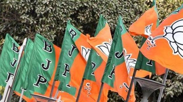 BJP flags in New Delhi. (HT File Photo/Representative image) BJP flags in New Delhi. (HT File Photo/Representative image)