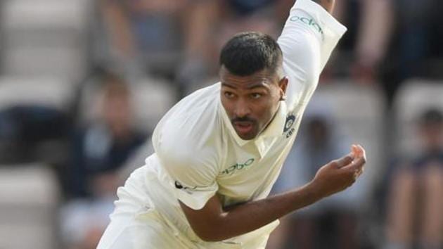 Hardik Pandya in action during day one of the 4th Specsavers Test Match between England and India. (Getty Images) Hardik Pandya in action during day one of the 4th Specsavers Test Match between England and India. (Getty Images)