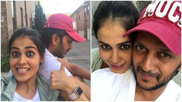 Actor Genelia D Souza took to Instagram to wish her husband Riteish Deshmukh on his birthday.
