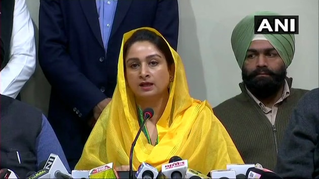 Union minister Harsimrat Kaur Badal and leader of the Shiromani Akali Dal called the life imprisonment handed to Kumar as historic and said justice was delayed because of the political patronage by the Congress party.(ANI/Twitte)