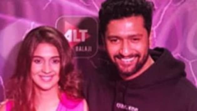 Vicky Kaushal and Harleen Sethi at the launch of AltBalaji’s web series, Broken.