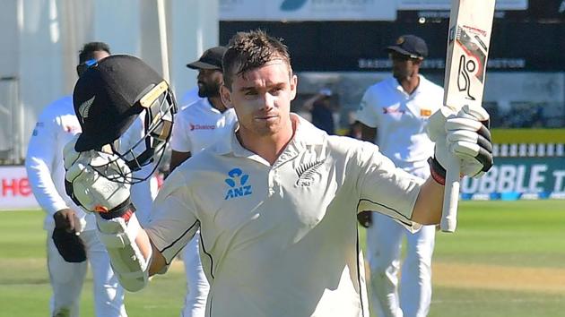 New Zealand's batsman Tom Latham walks back to the pavilion at the end of team's first innings with 264 runs during day three of the first Test cricket match between New Zealand and Sri Lanka.(AFP) New Zealand's batsman Tom Latham walks back to the pavilion at the end of team's first innings with 264 runs during day three of the first Test cricket match between New Zealand and Sri Lanka.(AFP)